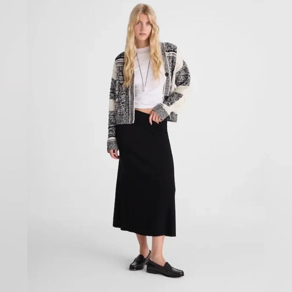 Madewell | Merino Wool-Blend Black Maxi Skirt Size Small NWT